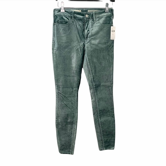 PILCRO High Rise Skinny Velvet Ankle Jeans Size 25 - Picture 1 of 5